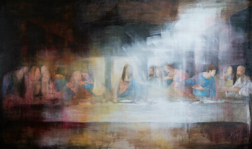 The last supper contemporary de Tomoya Nakano, Pintura a la venta en Singulart