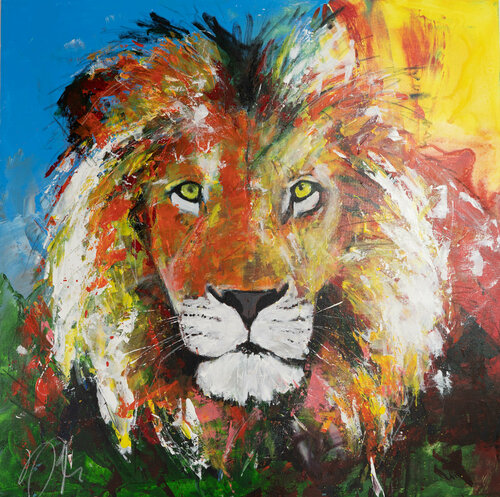 LION di Tomoya Nakano, Pittura in vendita su Singulart