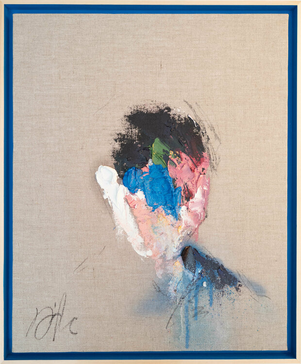 English Blue Portrait work Tomoya Nakano