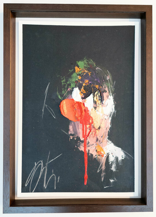 mirror series Red Portrait work Tomoya Nakano