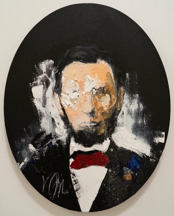 UNTITLED Portrait work (Abraham Lincoln) Tomoya Nakano