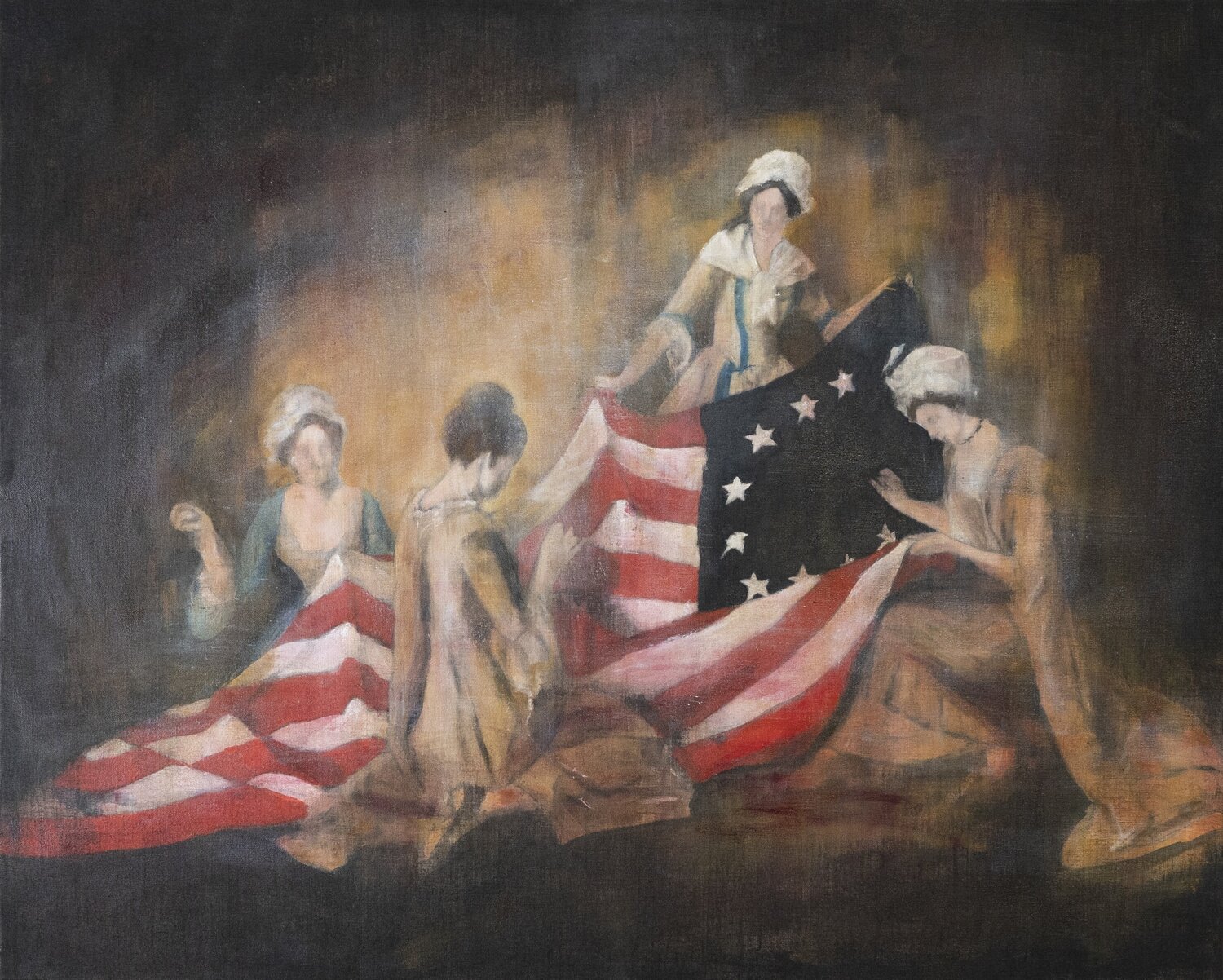 The Birth of the Flag Tomoya Nakano Originalgemälde zu verkaufen