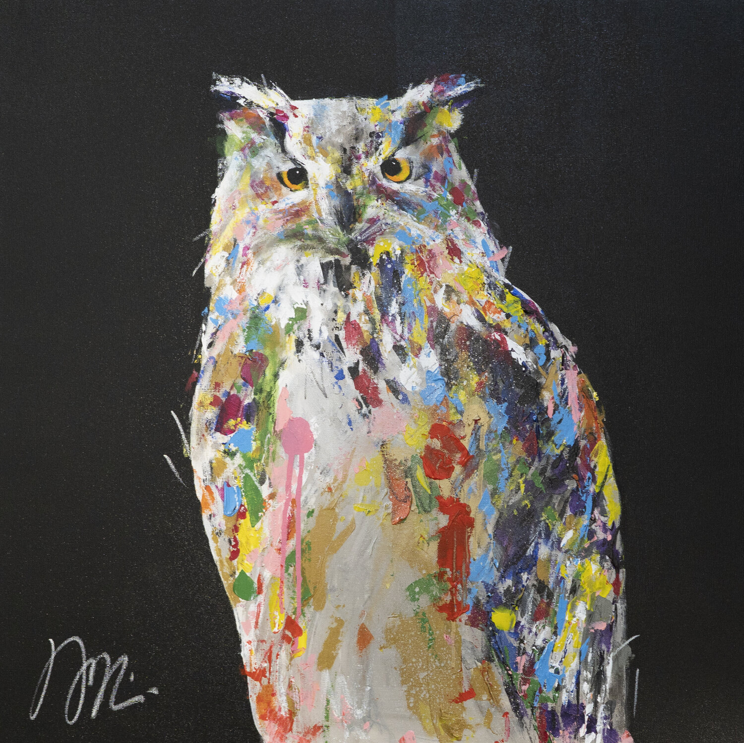 owl Tomoya Nakano Pintura original en venta