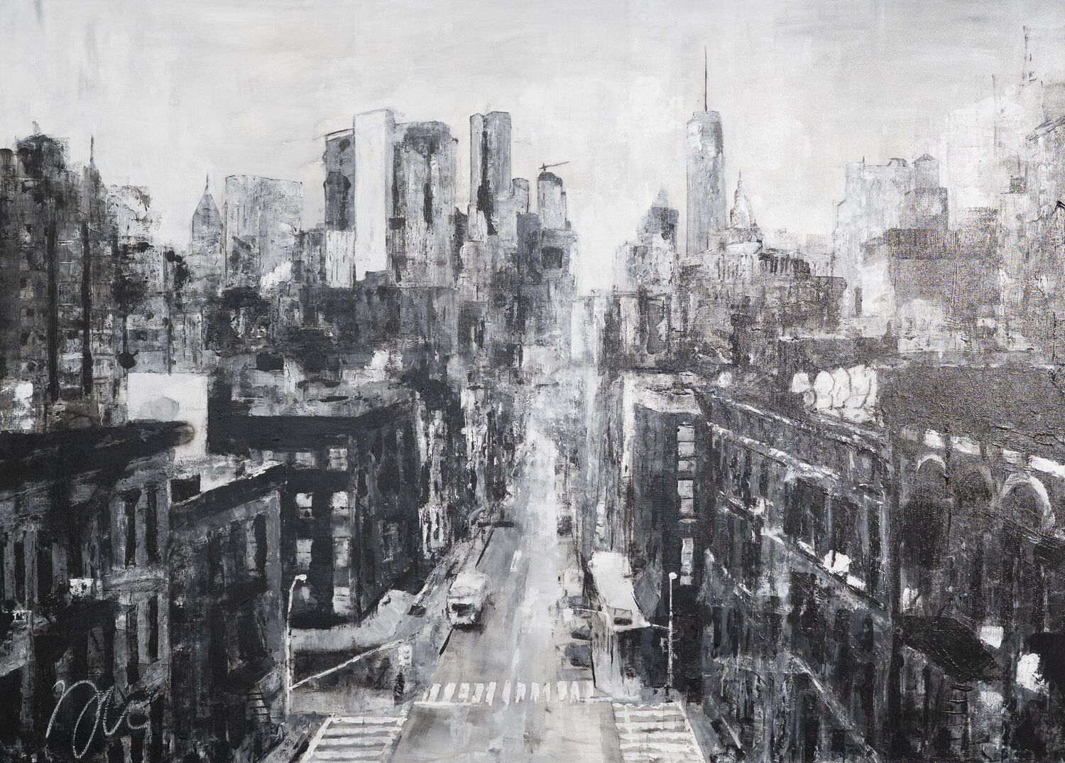 New York, city scape composition #16 Tomoya Nakano Originalgemälde zu verkaufen