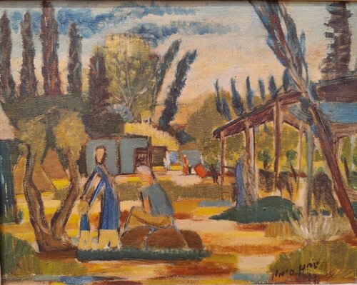 Kibbutz Life von Yohanan Simon, Malerei kaufen auf Singulart