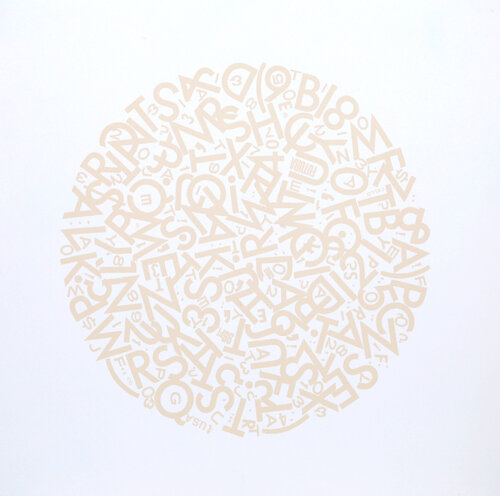 The Alphabet (beige) de Jules Engel, Impresión a la venta en Singulart