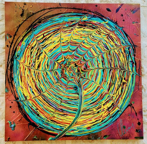 SPIDER FLOWER di Esteban De la Vega, Pittura in vendita su Singulart
