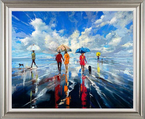 'Summer At The Sea' van Ewa Czarniecka, Schilderij te koop op Singulart