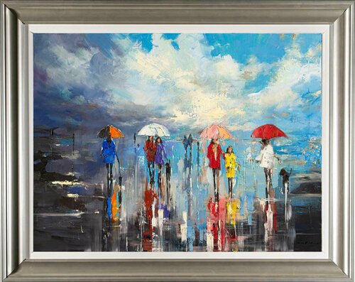 The Dog Walker's van Ewa Czarniecka, Schilderij te koop op Singulart