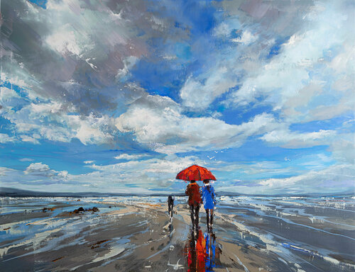 The Three Of Us - Gallery Wrapped GiClee Print von Ewa Czarniecka, Digital kaufen auf Singulart