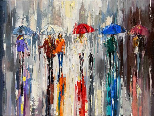 London Central - Gallery Wrapped GiClee Print di Ewa Czarniecka, Digitale in vendita su Singulart