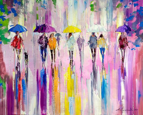 'Sounds Of Purple' van Ewa Czarniecka, Schilderij te koop op Singulart