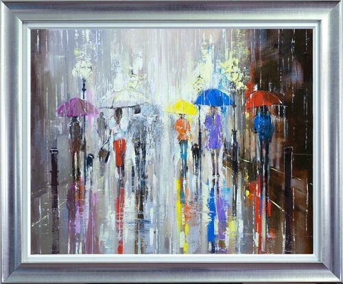 'Spring Downpour' van Ewa Czarniecka, Schilderij te koop op Singulart