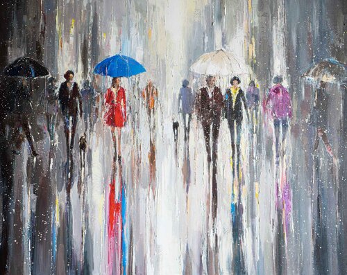 'Rain Day II' di Ewa Czarniecka, Pittura in vendita su Singulart