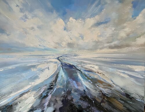 Blue Haze van Ewa Czarniecka, Schilderij te koop op Singulart