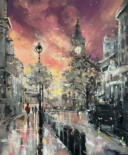 London Night’s van Ewa Czarniecka, Schilderij te koop op Singulart