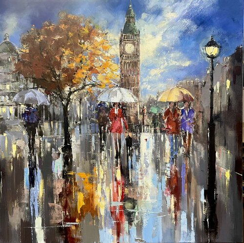 London Night’s I van Ewa Czarniecka, Schilderij te koop op Singulart