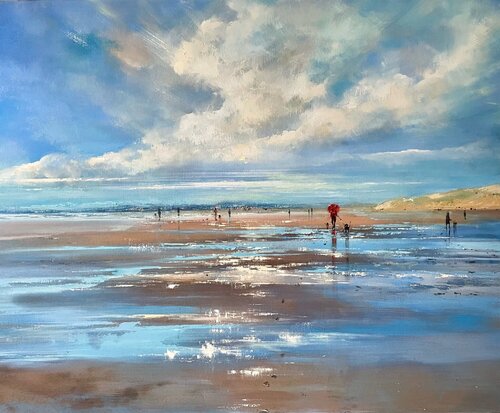 Golden Days di Ewa Czarniecka, Pittura in vendita su Singulart