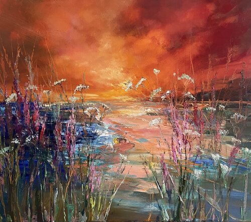 Summer Evening di Ewa Czarniecka, Pittura in vendita su Singulart