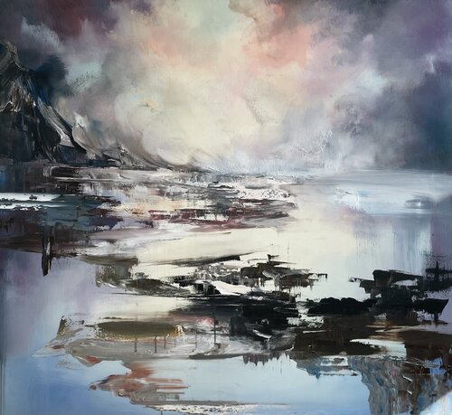 Purple Storm I di Ewa Czarniecka, Pittura in vendita su Singulart