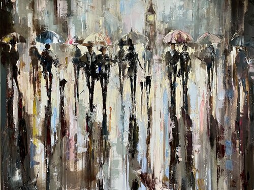 'Lights In London’ de Ewa Czarniecka, Pintura a la venta en Singulart