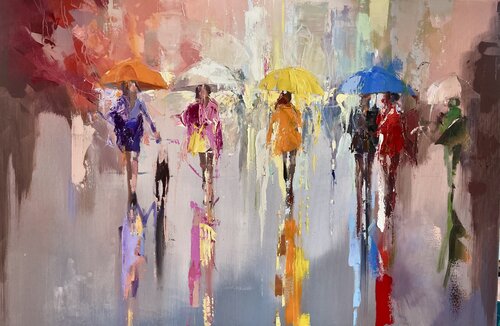 'Spring Rains III' di Ewa Czarniecka, Pittura in vendita su Singulart