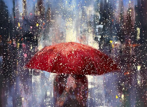 City Vibes van Ewa Czarniecka, Schilderij te koop op Singulart