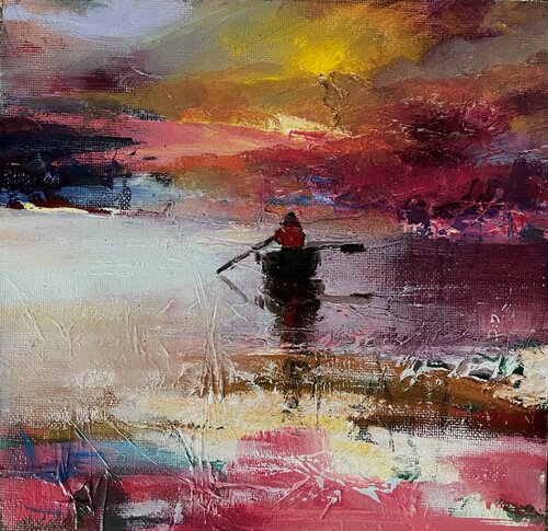Night Vibes van Ewa Czarniecka, Schilderij te koop op Singulart