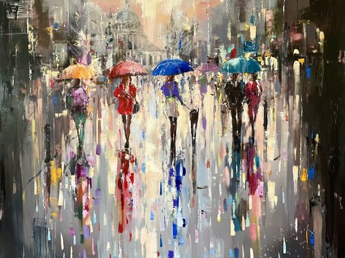 The Way To St.Pauls van Ewa Czarniecka, Schilderij te koop op Singulart