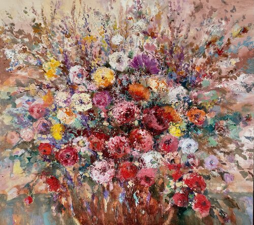 Autumn in the basket di Ewa Czarniecka, Pittura in vendita su Singulart