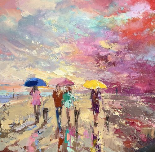 Sunset After Rain van Ewa Czarniecka, Schilderij te koop op Singulart