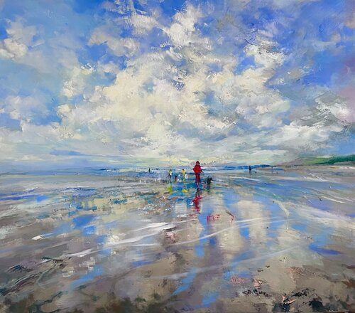 Blue Horizon von Ewa Czarniecka, Malerei kaufen auf Singulart