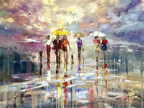 Blue Day de Ewa Czarniecka, Pintura a la venta en Singulart