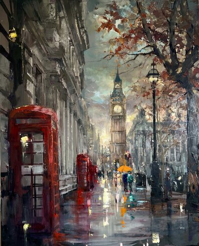 London Lights de Ewa Czarniecka, Pintura a la venta en Singulart