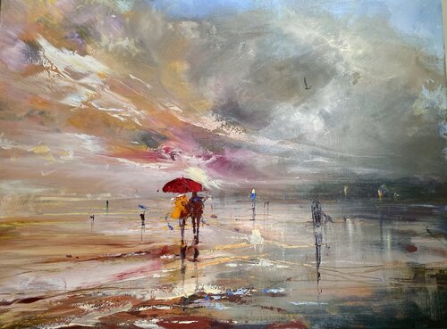 The lovers stroll de Ewa Czarniecka, Pintura a la venta en Singulart