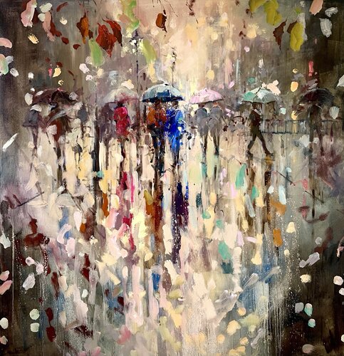 Passing Showers de Ewa Czarniecka, Pintura a la venta en Singulart