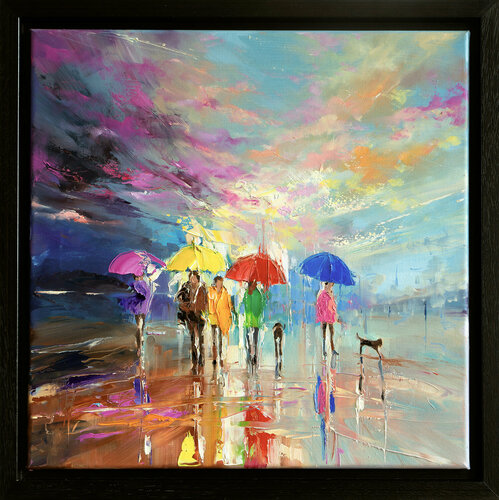 'Winter Walk' van Ewa Czarniecka, Schilderij te koop op Singulart