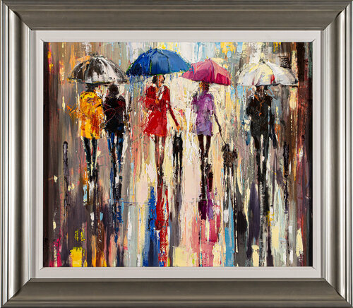 The Colours In Rain di Ewa Czarniecka, Pittura in vendita su Singulart