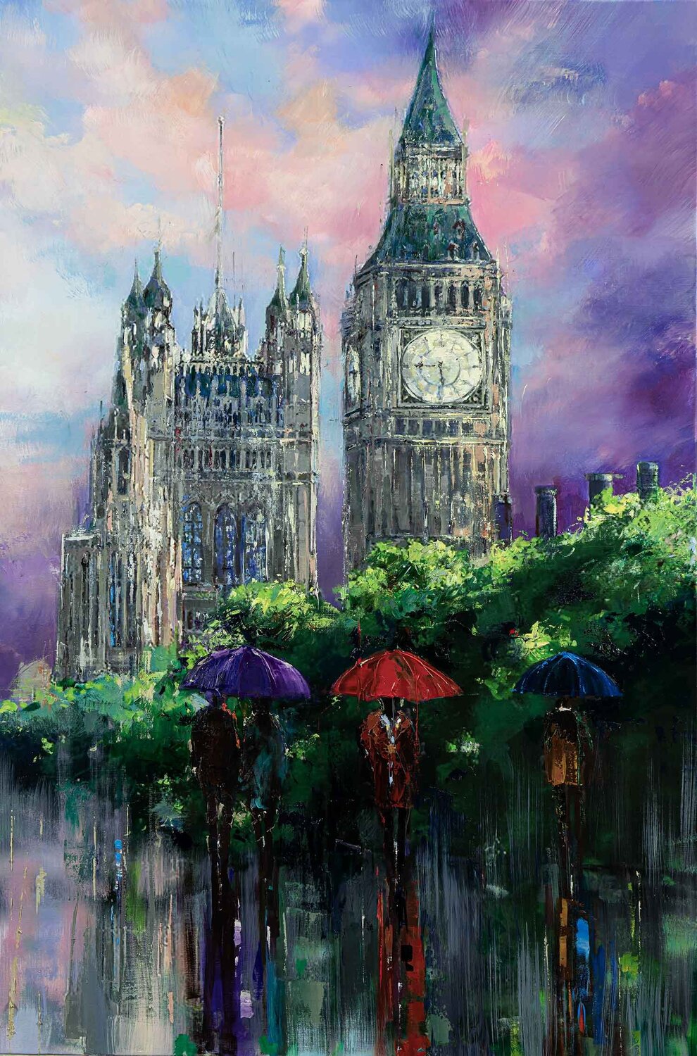 Sunset At Westminster Ewa Czarniecka