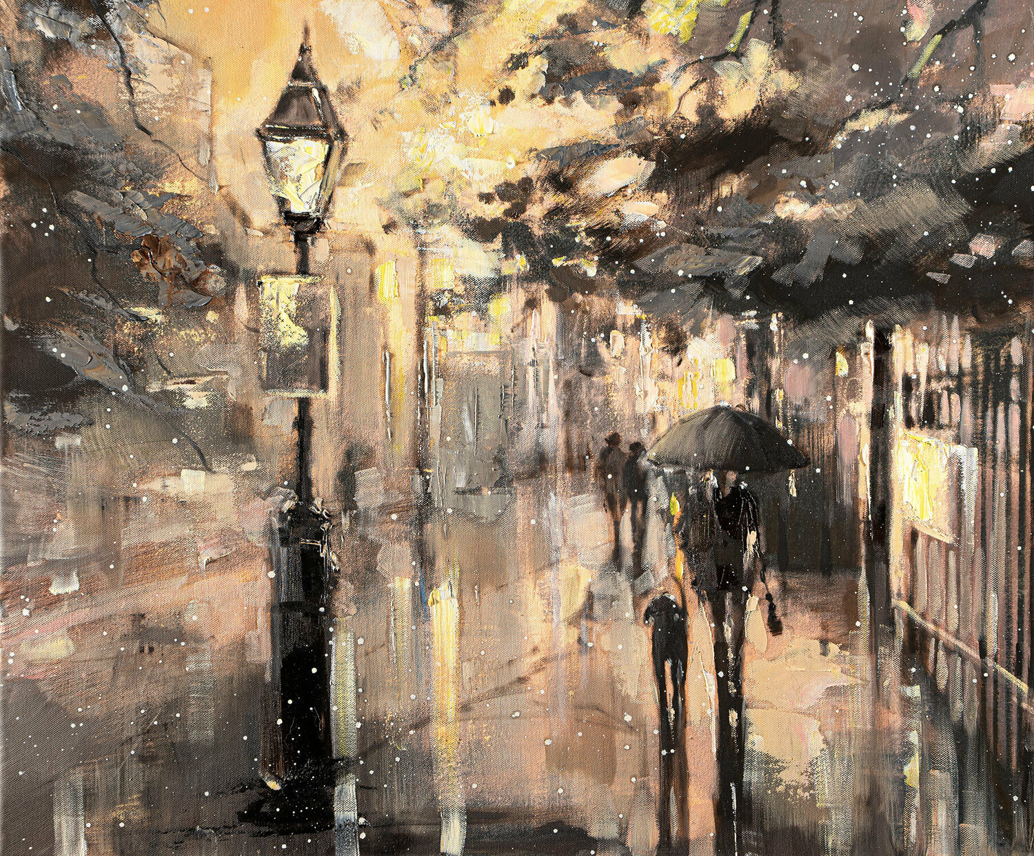 'Winter Night In Hyde Park' Ewa Czarniecka