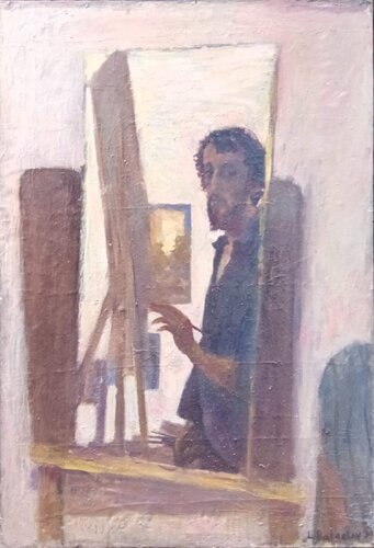 Self portrait van Leonid Balaklav, Schilderij te koop op Singulart