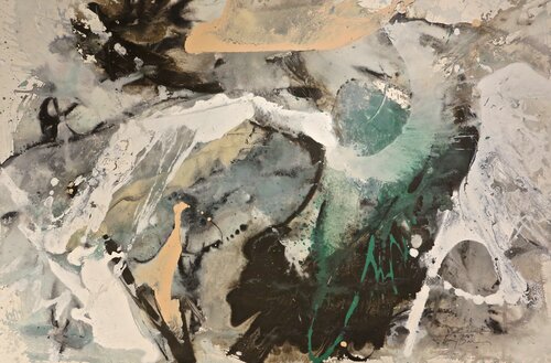 Space polyphony I van Baruj Salinas, Werk op papier te koop op Singulart