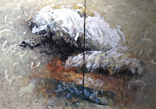 Clouds diptych van Baruj Salinas, Werk op papier te koop op Singulart