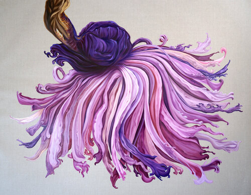 Playful pinks van Caroline Pera, Schilderij te koop op Singulart