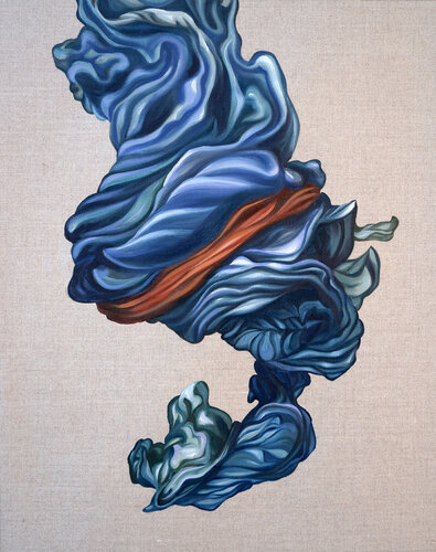 Flowing Blues di Caroline Pera, Pittura in vendita su Singulart