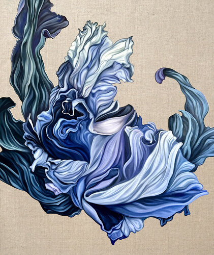 Crashing Blues di Caroline Pera, Pittura in vendita su Singulart