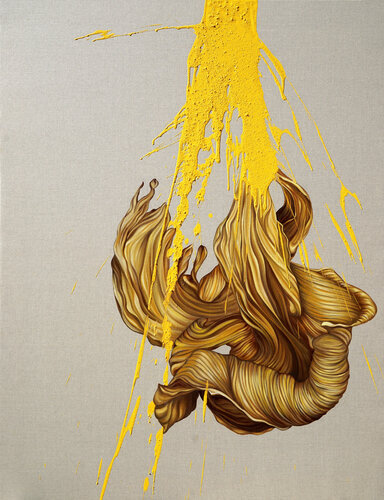 Becoming Gold di Caroline Pera, Pittura in vendita su Singulart