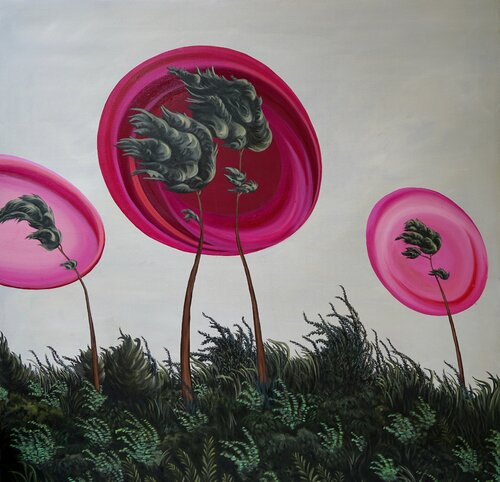 Energy fields blowing in the wind di Caroline Pera, Pittura in vendita su Singulart