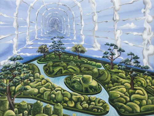 floating island van Caroline Pera, Schilderij te koop op Singulart