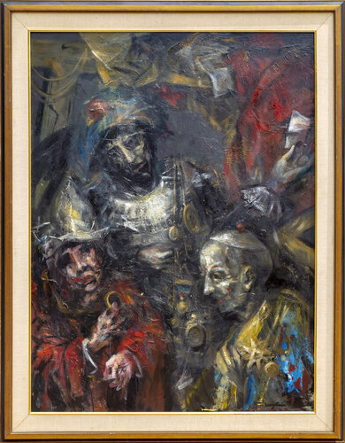 Clown Group van Jonah Kinigstein, Schilderij te koop op Singulart